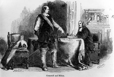 Cromwell and Milton by English School